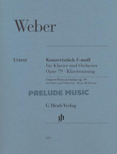 Weber: Concert Piece In F Minor Op.79 - For Piano And Orchestra Piano Reduction
