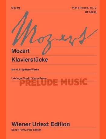 Wolfgang Amadeus Mozart Piano Pieces for piano