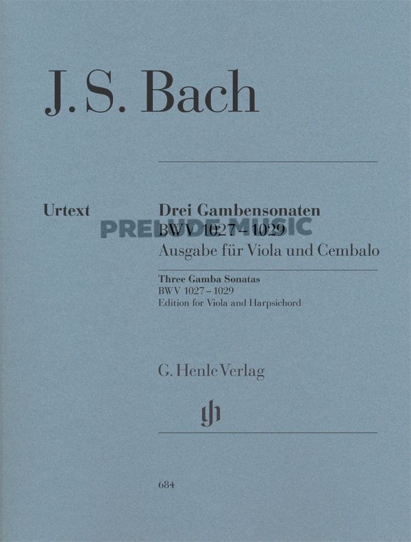 Bach, Sonatas Three Gamba Sonatas  BWV 1027-1029