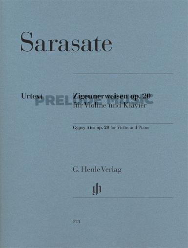 Sarasate Gypsy Airs op. 20 for Violin and Piano