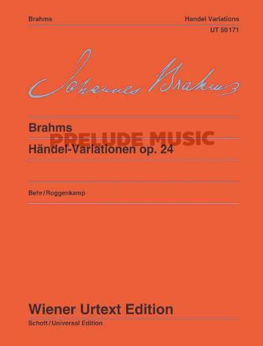Brahms Handel Variations for piano op. 24
