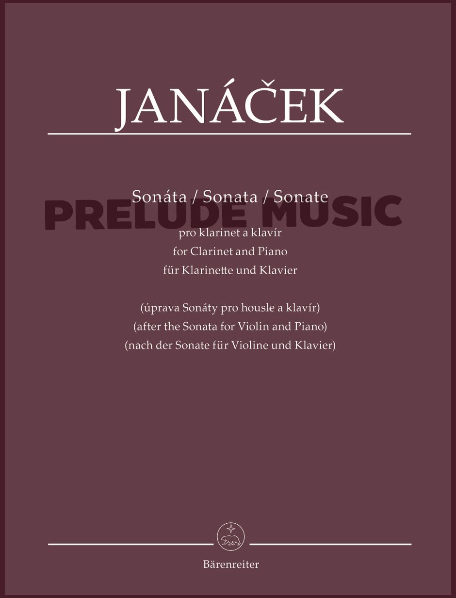 Jan?cek, Sonata for Clarinet and Piano