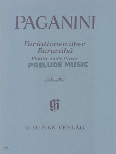 Paganini 60 Variations on Barucab? op. 14 for Violin and Guitar