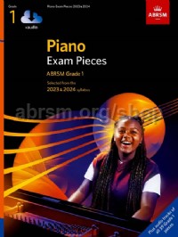 Piano Exam Pieces 2023 & 2024, ABRSM Grade 1,with audio