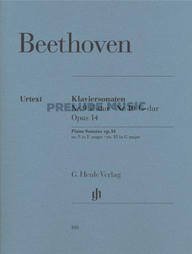 Beethoven Piano Sonatas no. 9 E major op. 14 no. 1 and no. 10 G major op. 14 no. 2