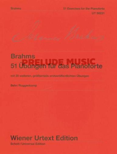 Brahms 51 Exercises for the Piano for piano WoO 6