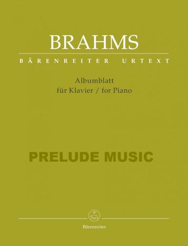Brahms Albumblatt for Piano