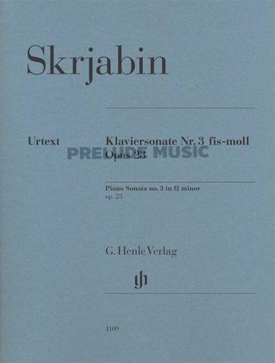 Scriabin Piano Sonata no. 3 f sharp minor op. 23