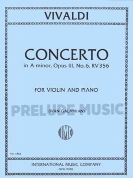Vivaldi Concerto inAminor,Opus lll, No.6, RV 356