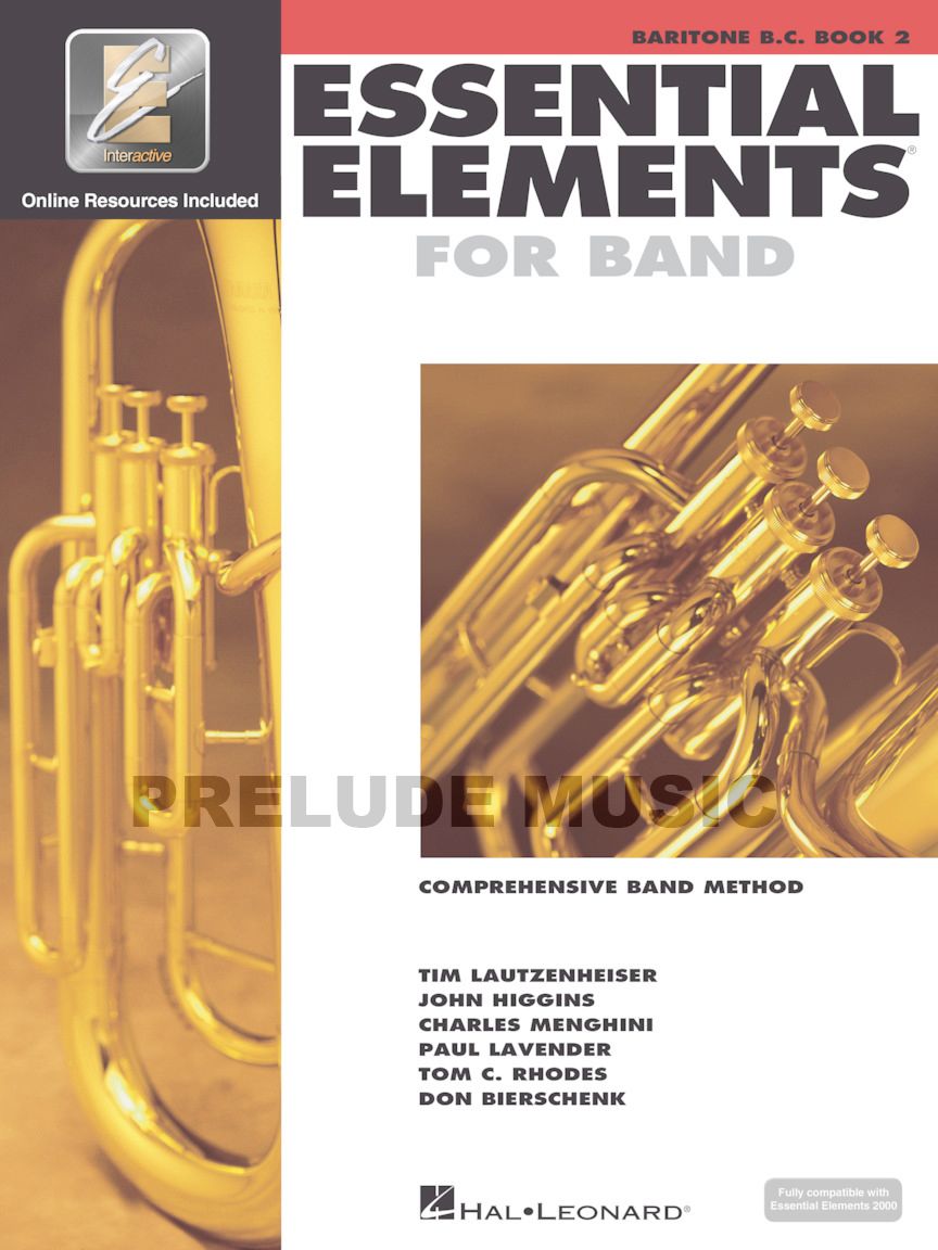 Essential Elements for Band � Baritone B.C. Book 2 with Eei