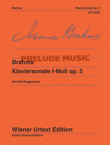 Brahms Piano Sonata - F minor for piano op. 5