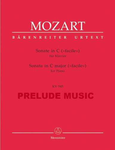 Mozart Sonate f?r Klavier C-Dur KV 545 "Facile"