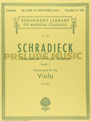 School of Violin Technics, Op. 1 � Book 1 Viola