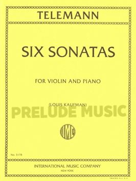 Telemann Six Sonatas for violin and piano