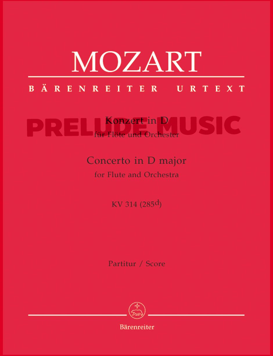 Mozart, Wolfgang Amadeus ConcertoD major K. 314 (285d)
