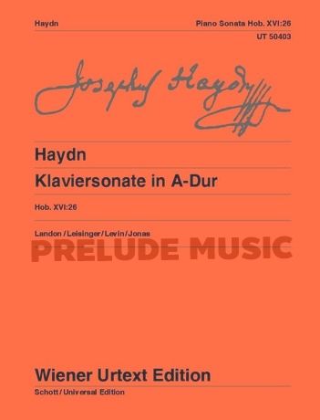 Haydn Piano Sonata - A major for piano Hob. XVI:26